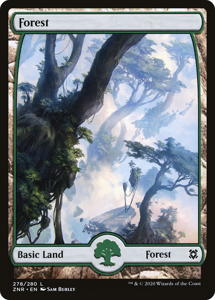 Magic: The Gathering - Forest #278 Foil - Zendikar Rising