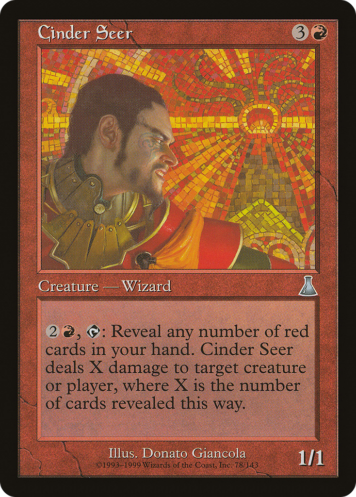 Magic: The Gathering - Cinder Seer - Urza's Destiny