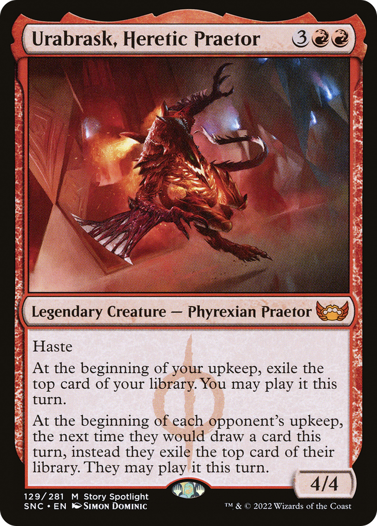 Magic: The Gathering - Urabrask, Heretic Praetor - Streets of New Capenna