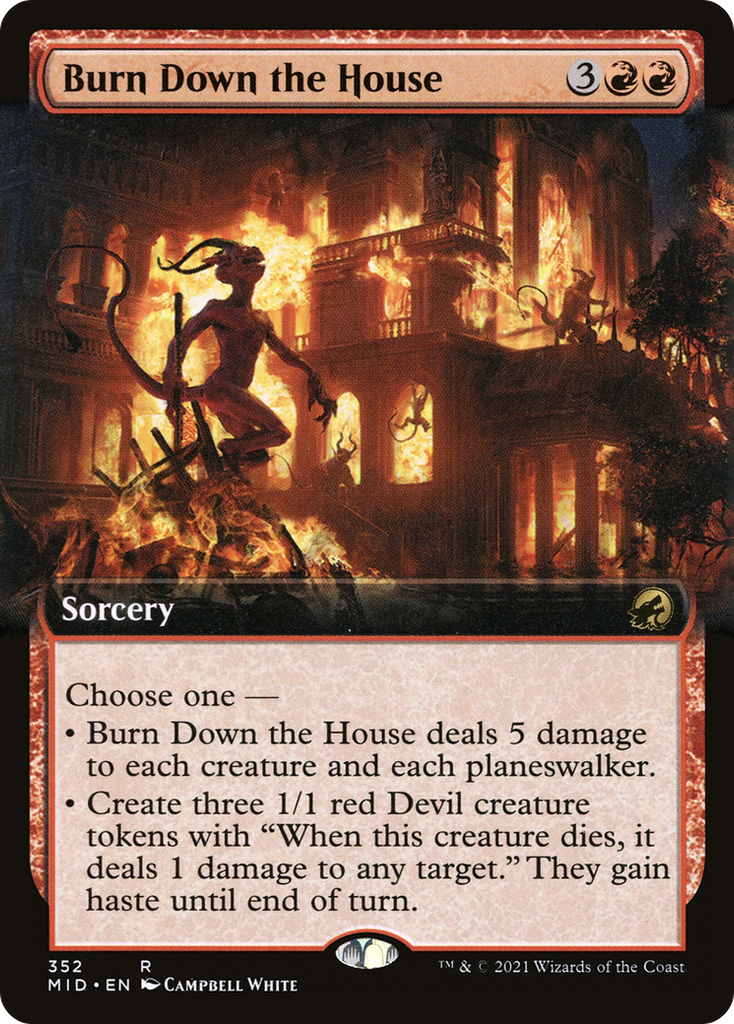 Magic: The Gathering - Burn Down the House Foil - Innistrad: Midnight Hunt