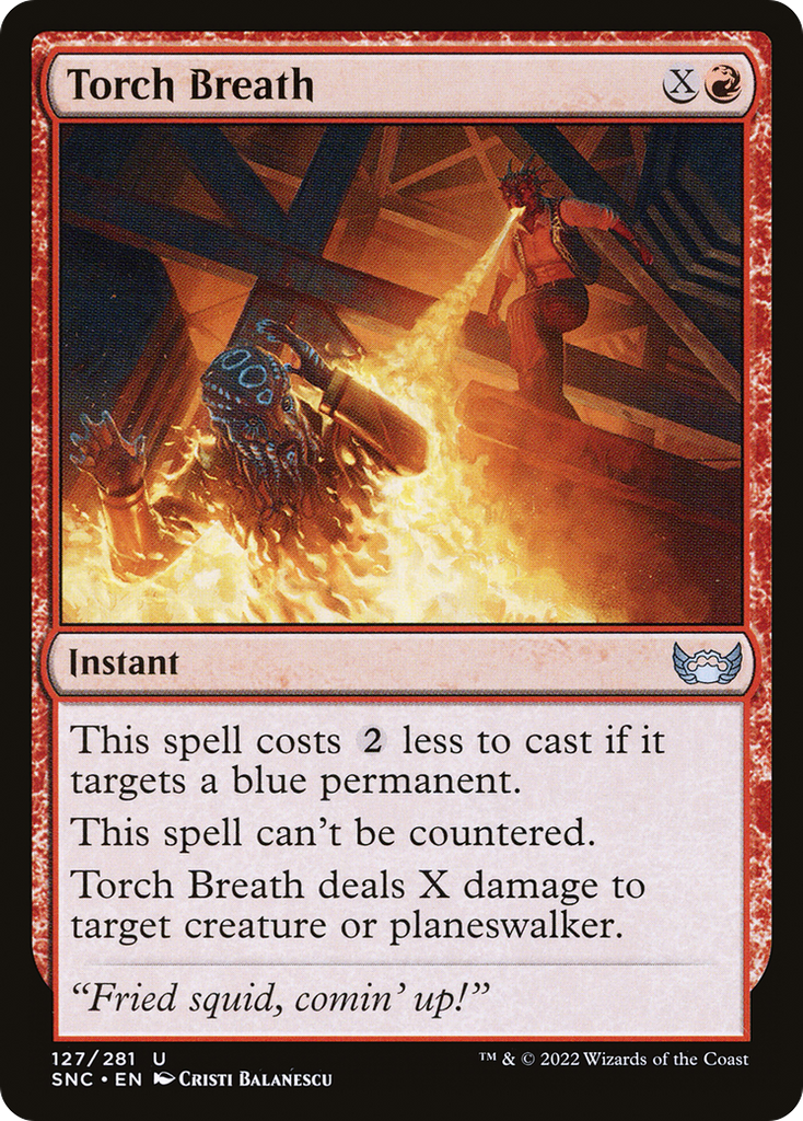 Magic: The Gathering - Torch Breath Foil - Streets of New Capenna