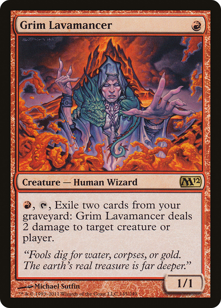 Magic: The Gathering - Grim Lavamancer - Magic 2012