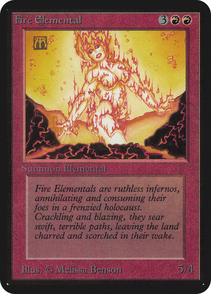 Magic: The Gathering - Fire Elemental - Limited Edition Alpha
