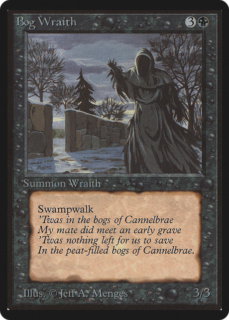 Magic: The Gathering - Bog Wraith - Limited Edition Beta