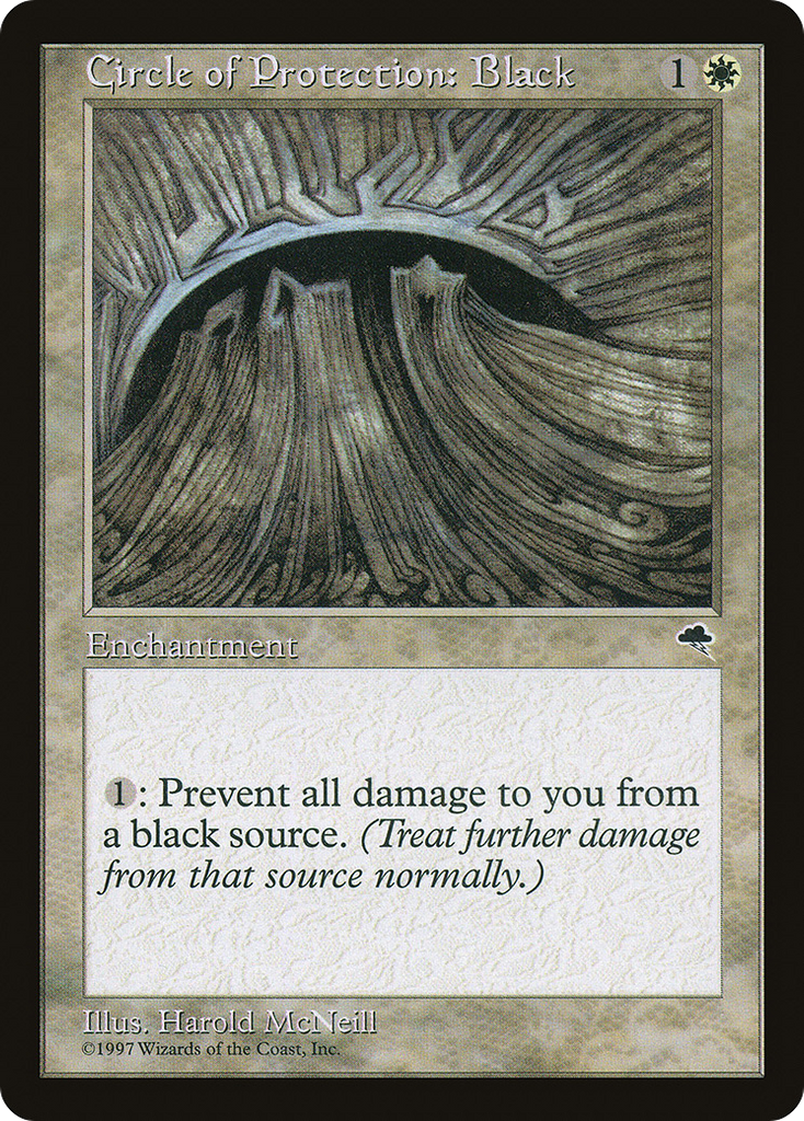 Magic: The Gathering - Circle of Protection: Black - Tempest