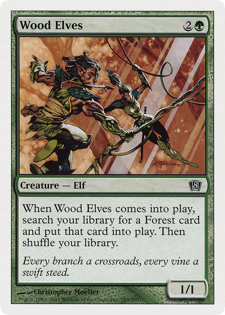 Magic: The Gathering - Wood Elves - Eighth Edition