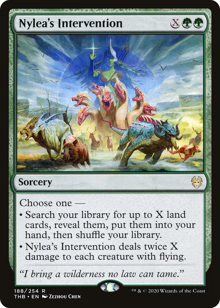 Magic: The Gathering - Nylea's Intervention Foil - Theros Beyond Death