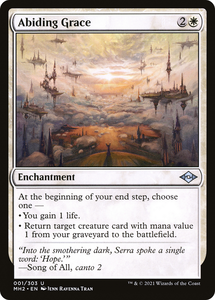 Magic: The Gathering - Abiding Grace Foil - Modern Horizons 2