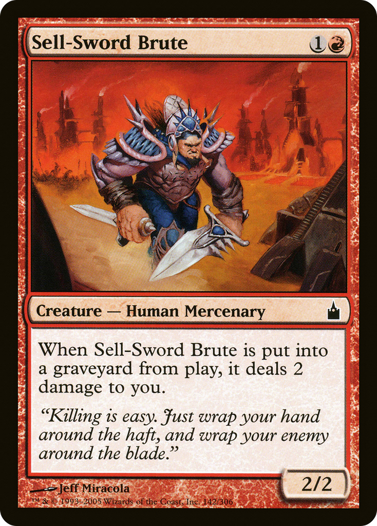 Magic: The Gathering - Sell-Sword Brute - Ravnica: City of Guilds