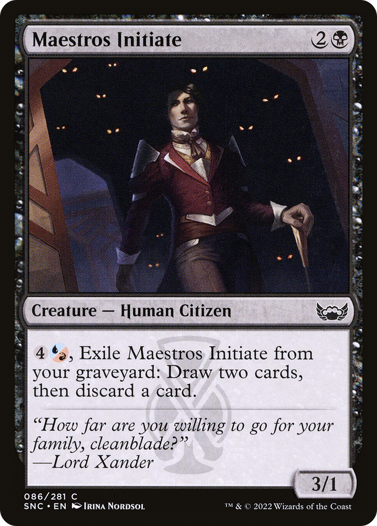 Magic: The Gathering - Maestros Initiate Foil - Streets of New Capenna