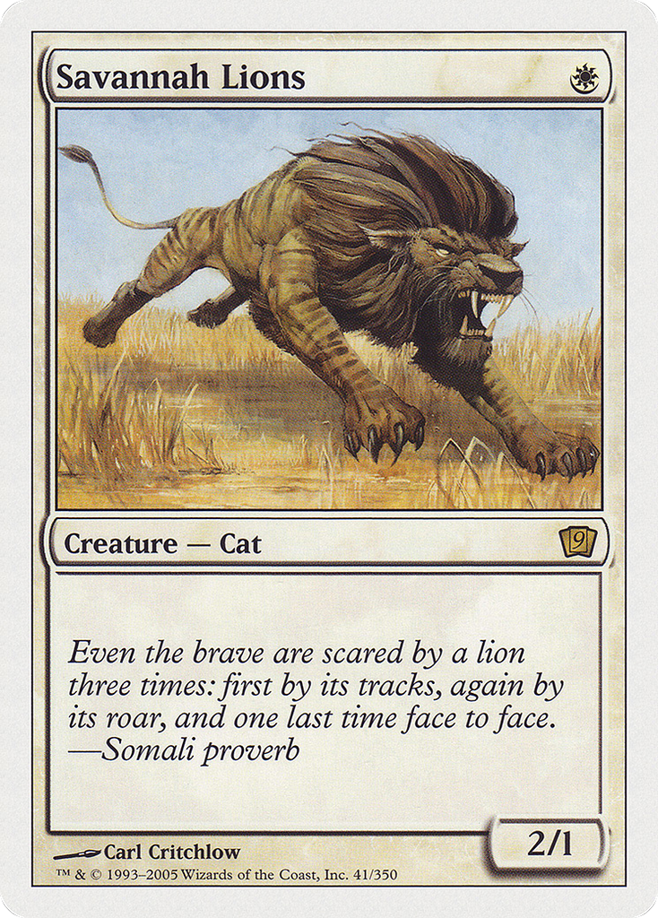 Magic: The Gathering - Savannah Lions - Ninth Edition