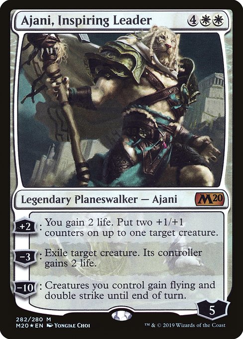 Magic the Gathering - Ajani, Inspiring Leader Foil - Core Set 2020