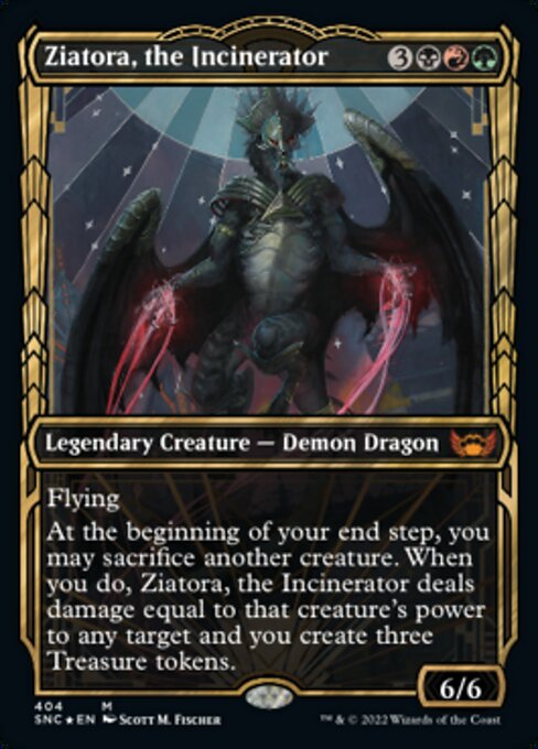 Magic the Gathering - Ziatora, the Incinerator Foil - Streets of New Capenna