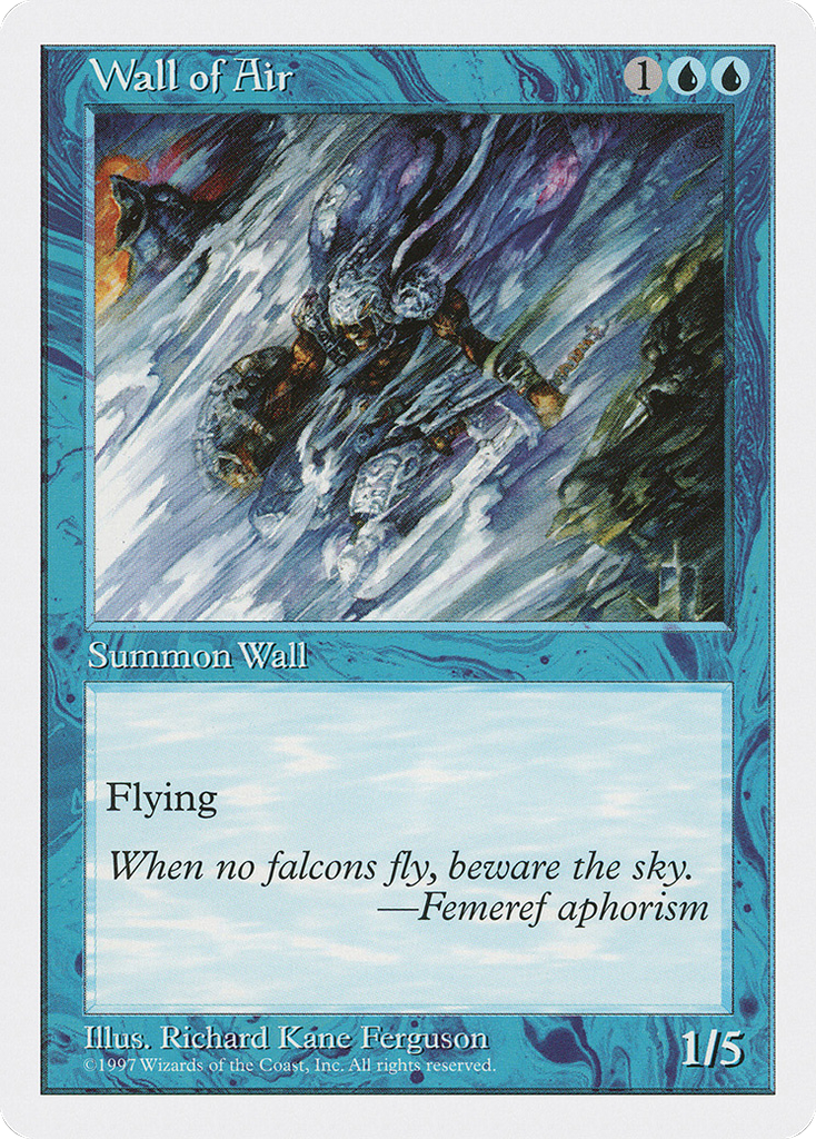 Magic: The Gathering - Wall of Air - Fifth Edition