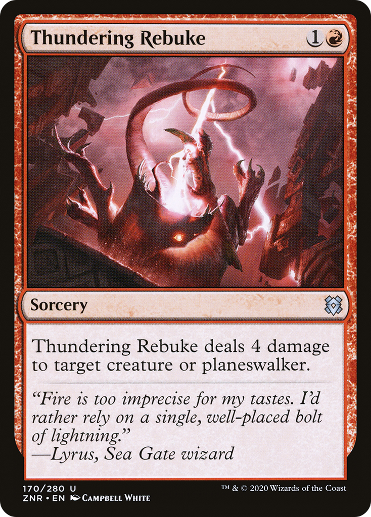 Magic: The Gathering - Thundering Rebuke - Zendikar Rising