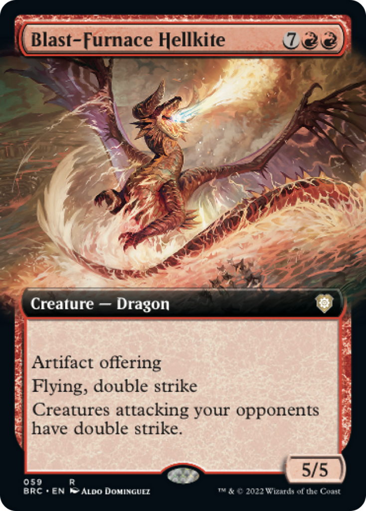 Magic: The Gathering - Blast-Furnace Hellkite Foil - The Brothers' War Commander