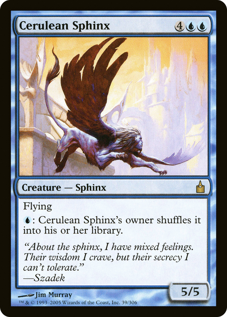 Magic: The Gathering - Cerulean Sphinx - Ravnica: City of Guilds