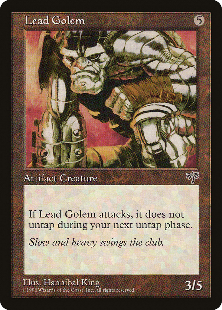 Magic: The Gathering - Lead Golem - Mirage