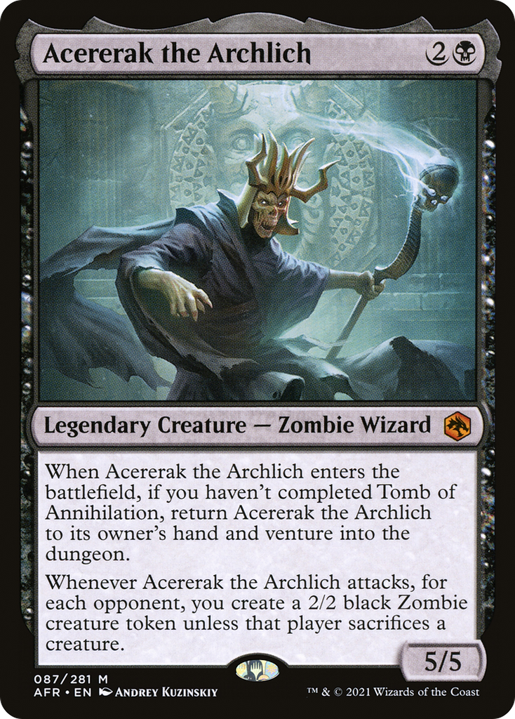 Magic: The Gathering - Acererak the Archlich Foil - Adventures in the Forgotten Realms