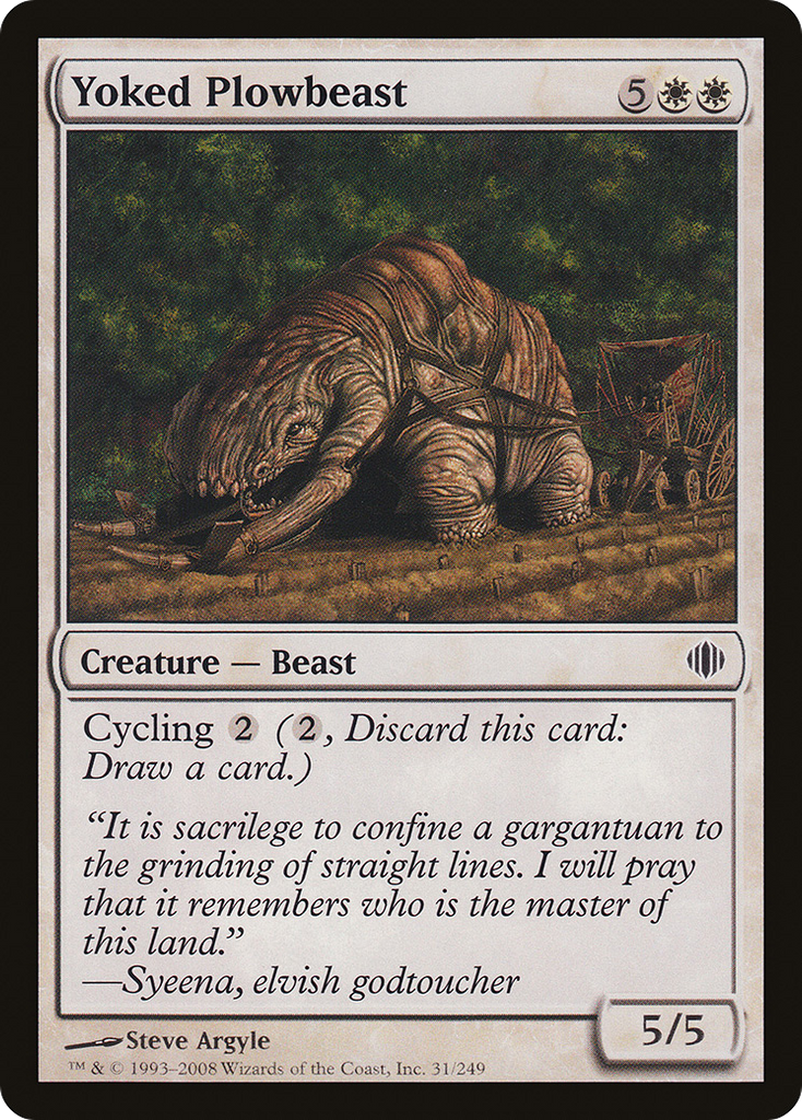 Magic: The Gathering - Yoked Plowbeast - Shards of Alara