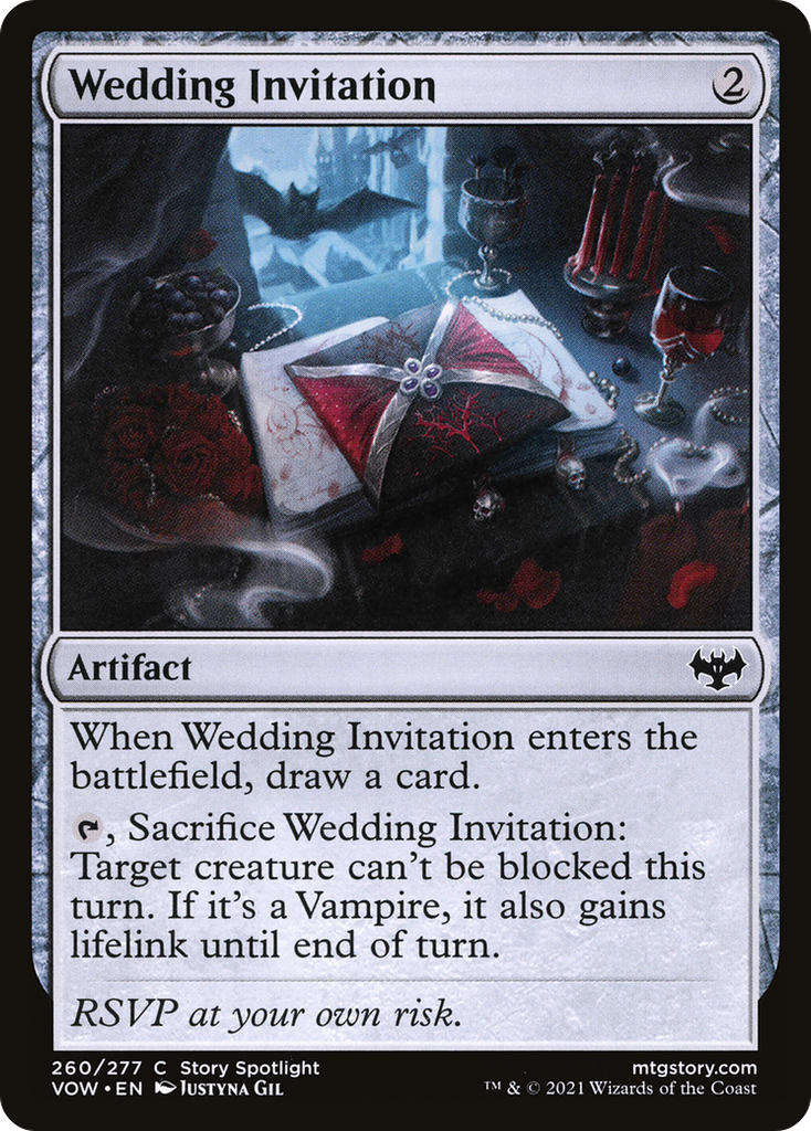 Magic: The Gathering - Wedding Invitation - Innistrad: Crimson Vow