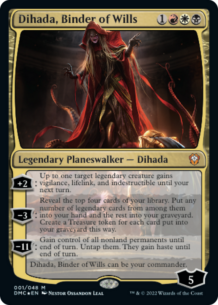 Magic: The Gathering - Dihada, Binder of Wills Foil - Dominaria United Commander