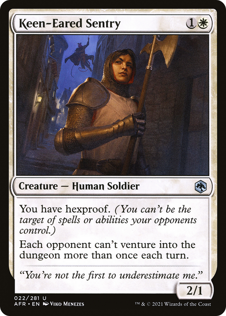 Magic: The Gathering - Keen-Eared Sentry - Adventures in the Forgotten Realms