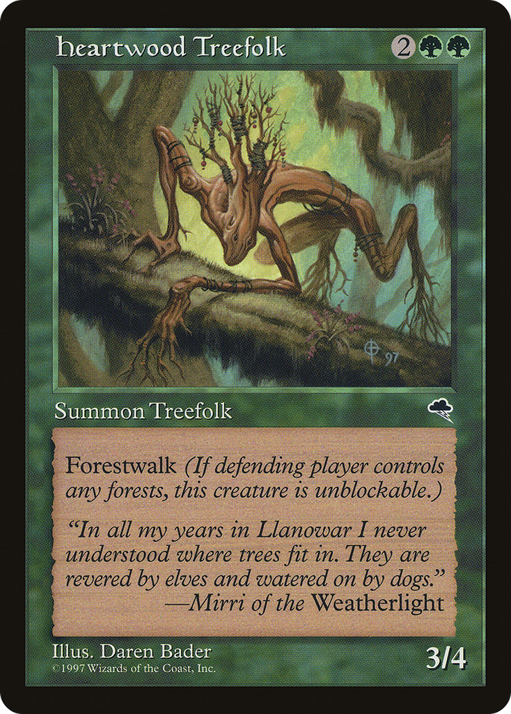 Magic: The Gathering - Heartwood Treefolk - Tempest