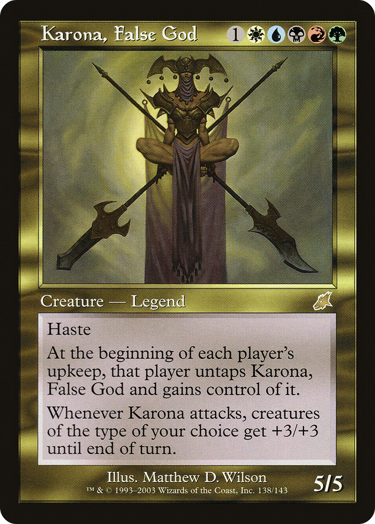 Magic: The Gathering - Karona, False God - Scourge