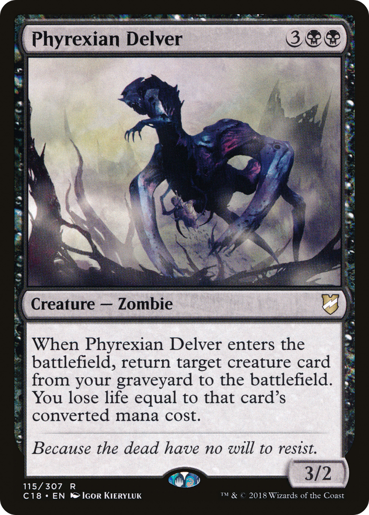 Magic: The Gathering - Phyrexian Delver - Commander 2018