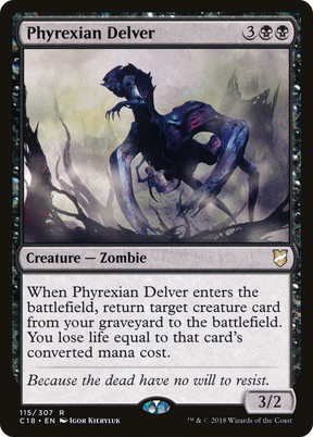 Magic: The Gathering - Phyrexian Delver - Commander 2018