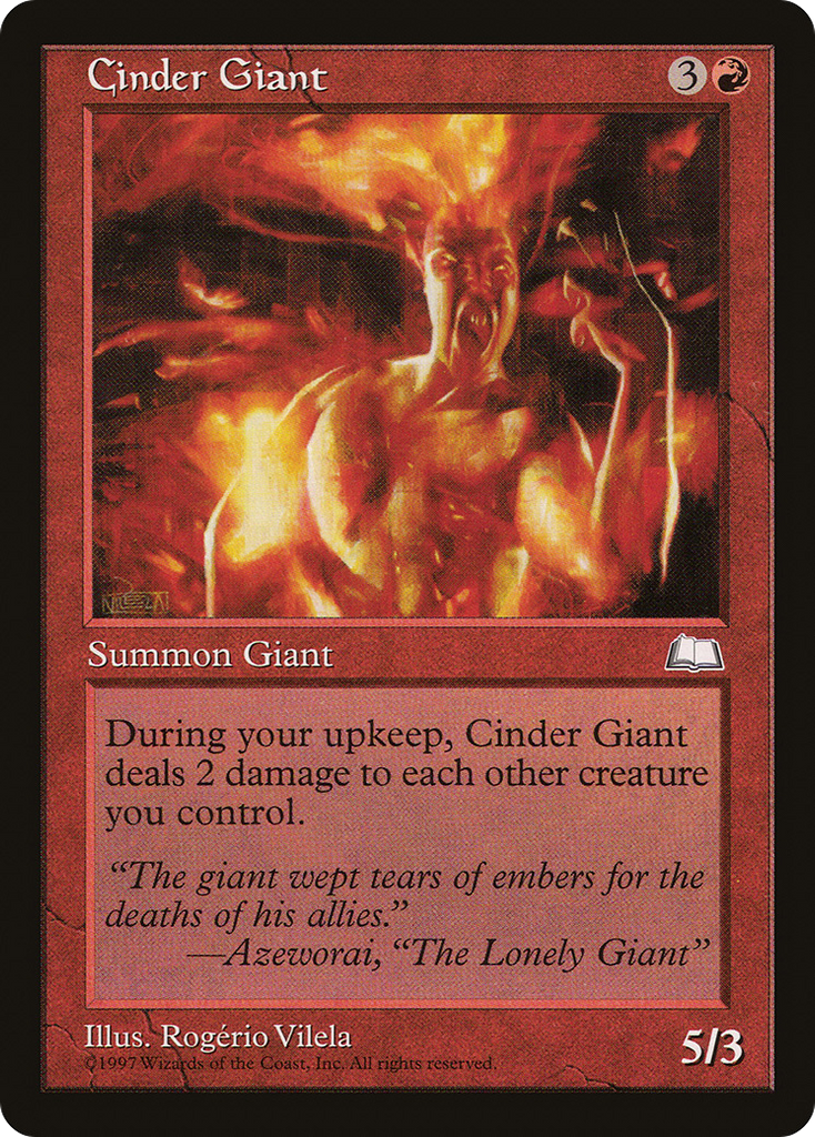 Magic: The Gathering - Cinder Giant - Weatherlight