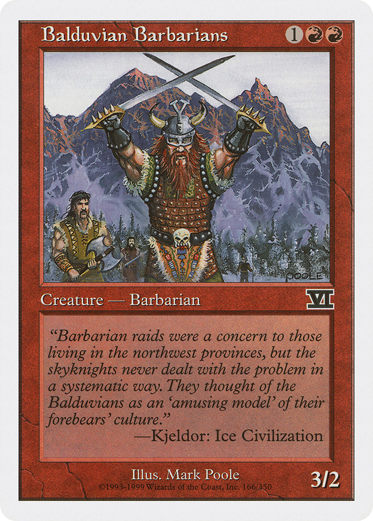 Magic: The Gathering - Balduvian Barbarians - Classic Sixth Edition