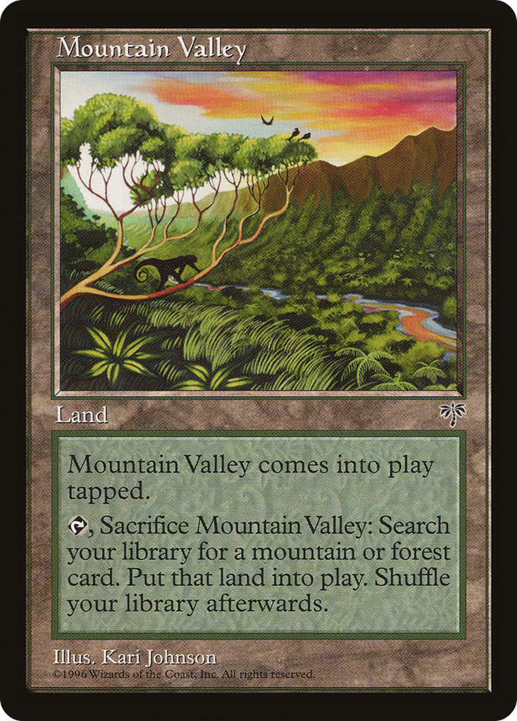 Magic: The Gathering - Mountain Valley - Mirage