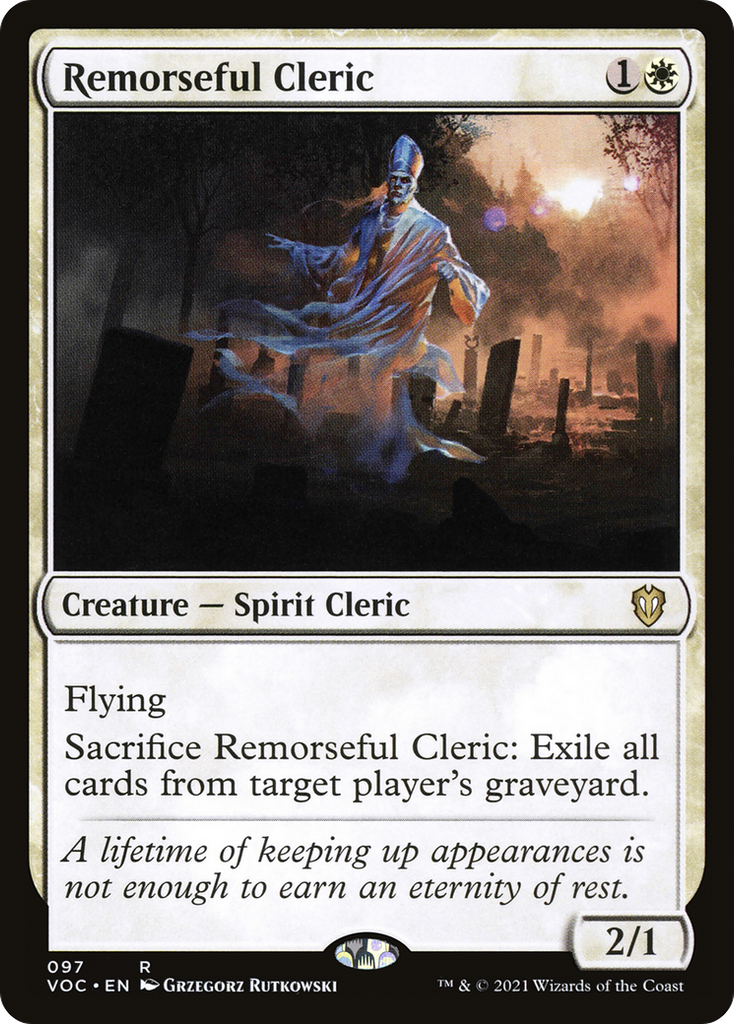 Magic: The Gathering - Remorseful Cleric - Crimson Vow Commander