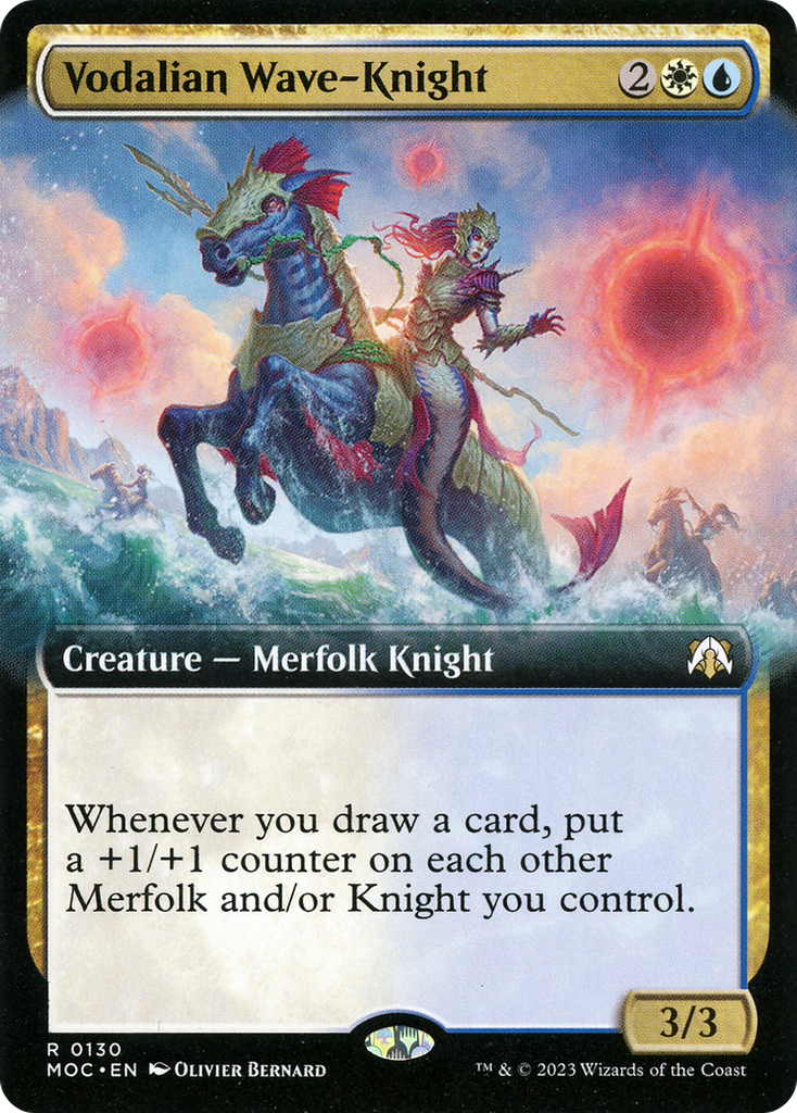 Magic: The Gathering - Vodalian Wave-Knight Foil - March of the Machine Commander