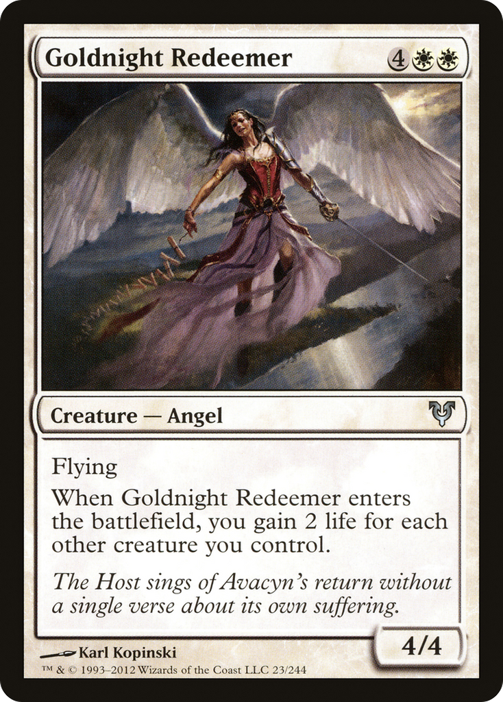 Magic: The Gathering - Goldnight Redeemer - Avacyn Restored