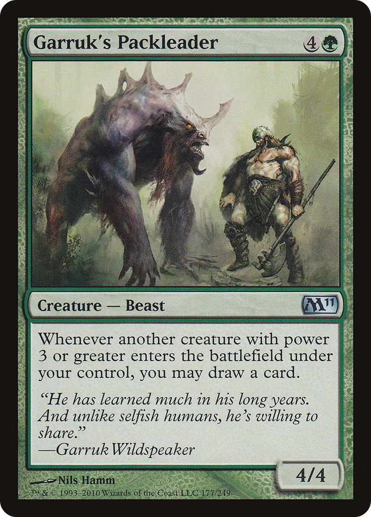 Magic: The Gathering - Garruk's Packleader - Magic 2011