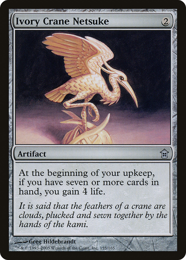 Magic: The Gathering - Ivory Crane Netsuke - Saviors of Kamigawa