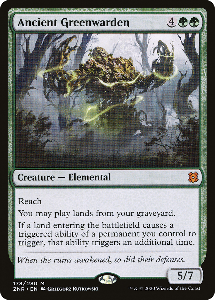 Magic: The Gathering - Ancient Greenwarden Foil - Zendikar Rising