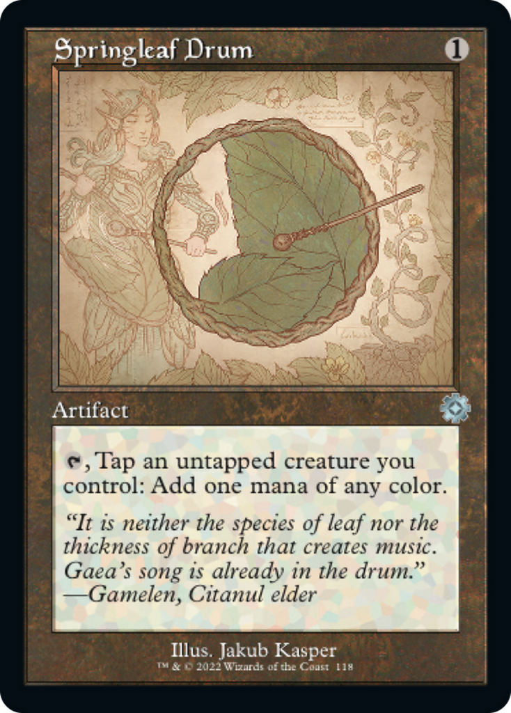 Magic: The Gathering - Springleaf Drum - The Brothers' War Retro Artifacts