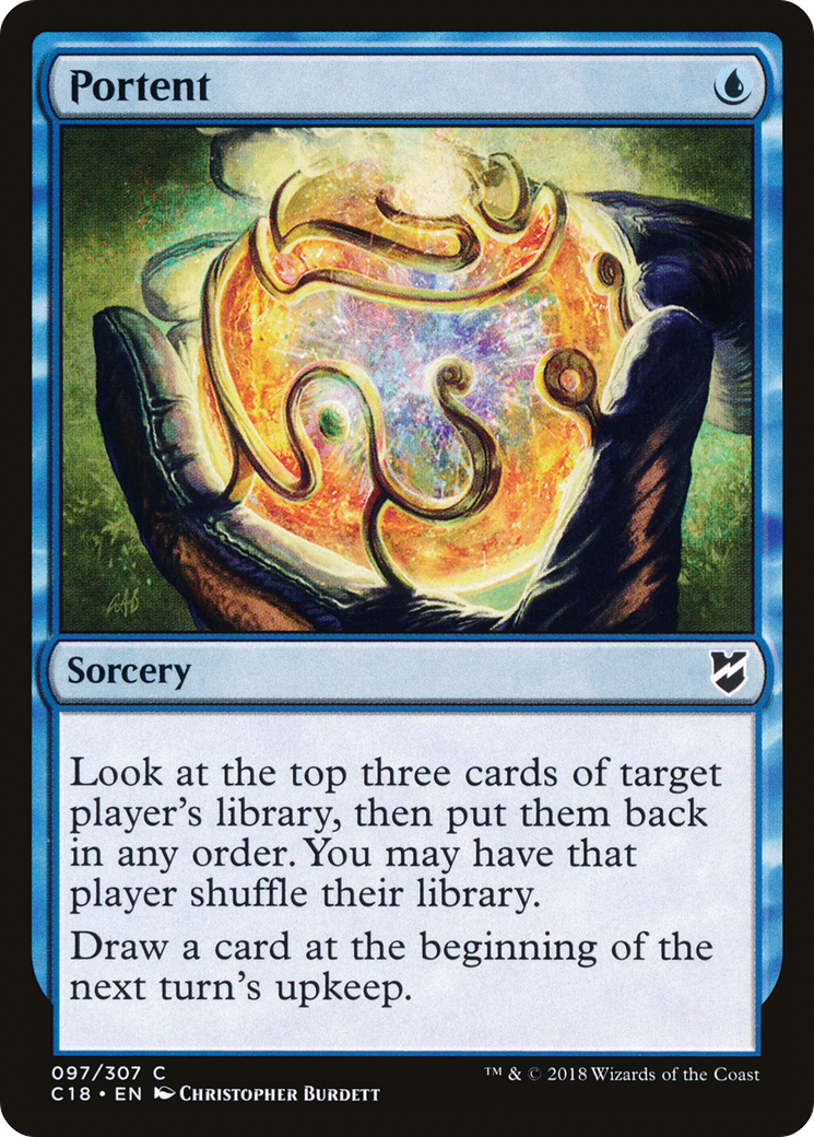 Magic: The Gathering - Portent - Commander 2018