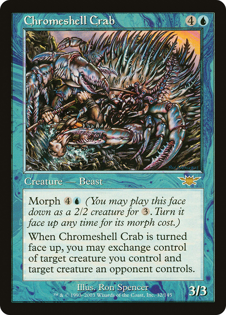 Magic: The Gathering - Chromeshell Crab - Legions