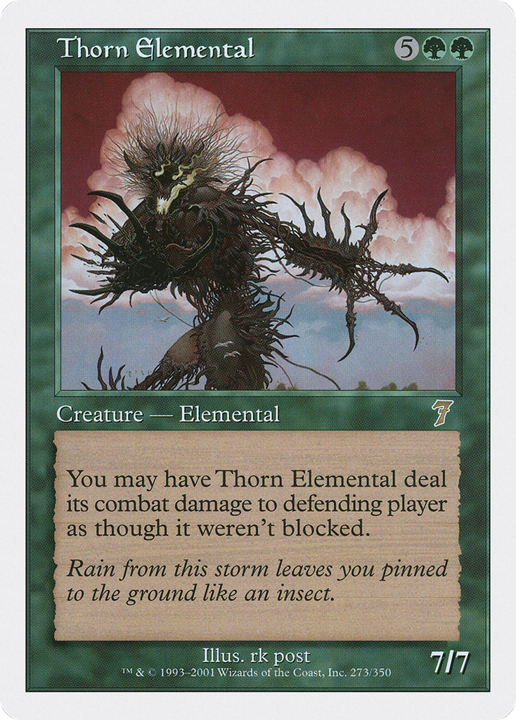 Magic: The Gathering - Thorn Elemental - Seventh Edition