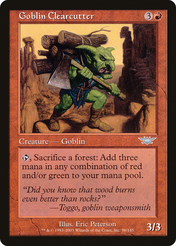 Magic: The Gathering - Goblin Clearcutter - Legions