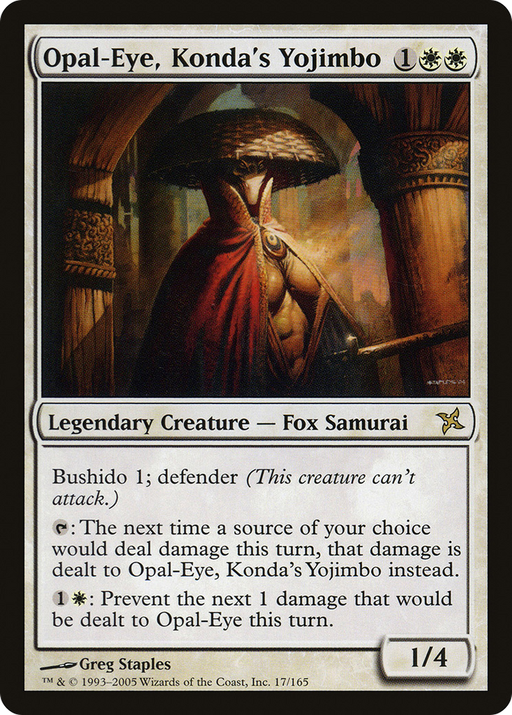 Magic: The Gathering - Opal-Eye, Konda's Yojimbo - Betrayers of Kamigawa