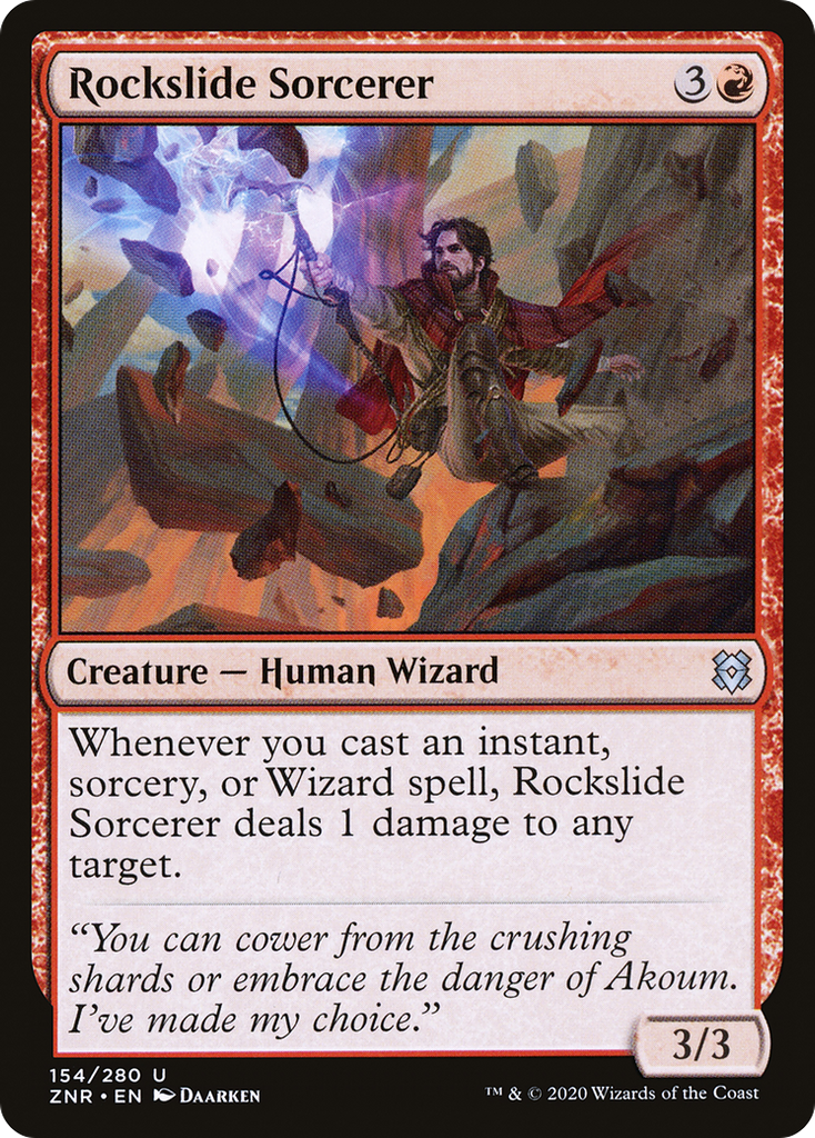 Magic: The Gathering - Rockslide Sorcerer Foil - Zendikar Rising