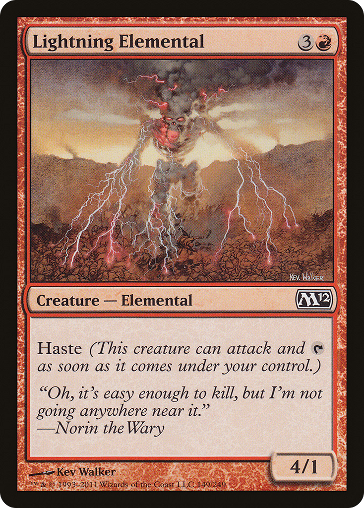 Magic: The Gathering - Lightning Elemental - Magic 2012