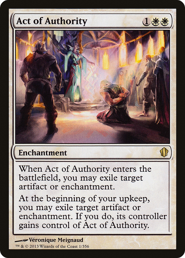 Magic: The Gathering - Act of Authority - Commander 2013