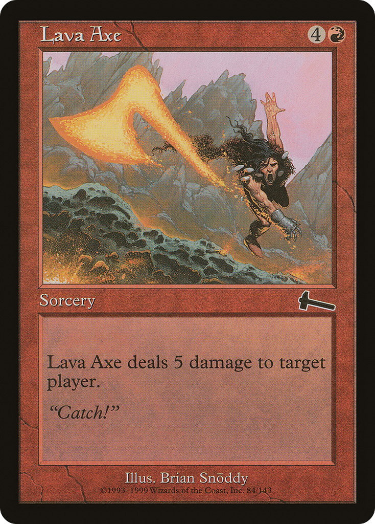 Magic: The Gathering - Lava Axe - Urza's Legacy